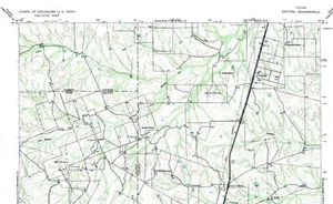 Encinal Quadrangle Texas 1942 Tactical Map U.S. Army Corps...15 Minute - Picture 1 of 2