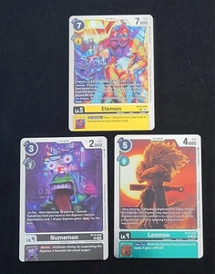 Digimon Foil Holo Lemon BT14-048 Etemon BT14-038 Numemon BT14-058 - Picture 1 of 14