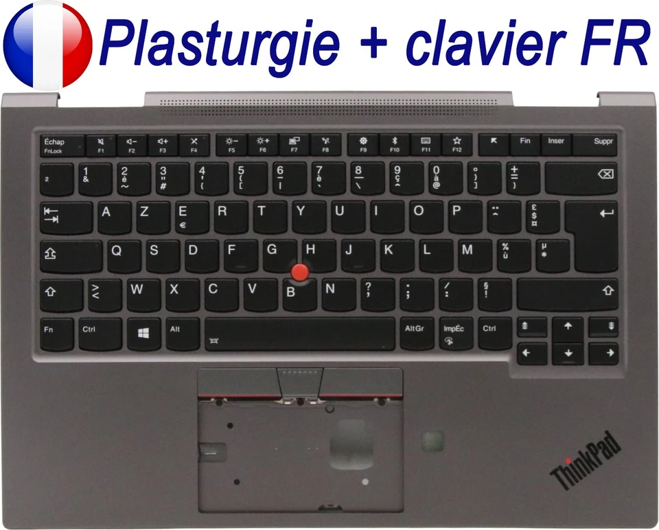 Plasturgie + Clavier Français AZERTY pour LENOVO ThinkPad X1 Yoga 4/5th Gen - Photo 1/1