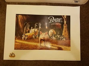 BABE A LITTLE PIG GOES A LONG WAY BK MARRIS 1995 LIMITED-EDITION PRINT - Picture 1 of 4
