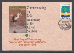 Australian Stamps.Alpha Cover.150th Anniversary of City of Salisbury.SA.1998 - Bild 1 von 1
