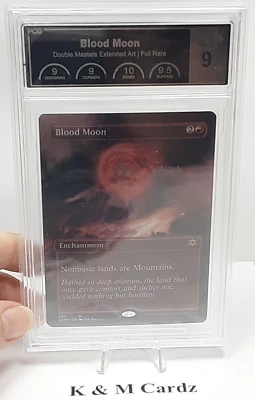 MTG - Double Masters - Blood Moon - Extended Art - Foil - Graded - PCG 9.0 - Image 1 of 4