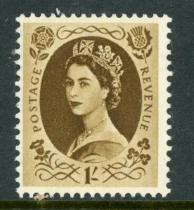 Great Britain 1955 QEII 11p Bister Brown SG #554 MNH B17 - Picture 1 of 2
