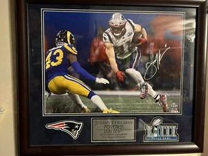 Julian Edelman New England Patriots Signed SB LIII 16x20 Framed Photo Coa - Picture 1 of 7