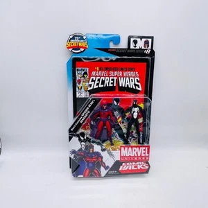 Spider-man Black Suit Magneto Marvel Universe Secret Wars Comic Pk 3.75" NIP #8 - Picture 1 of 18