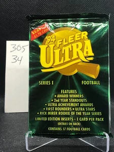 Fleer Ultra - Fútbol - Serie 1 Tarjetas Coleccionables Pack - 1994 (1) Pack Precintado - Imagen 1 de 2