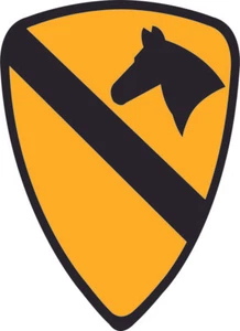 Army 1st Cavalry Patch 5.5" Sticker / Decal - Picture 1 of 1