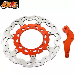 KKE Bracket Adapter & 320mm Brake Disc for KTM SX EXC XCF XCW 2011-2022 Orange - Picture 1 of 20