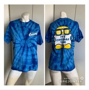 Culver’s Damen Gr. Medium Blau Batik Kurzarm T-Shirt Cheddar Time - Bild 1 von 6