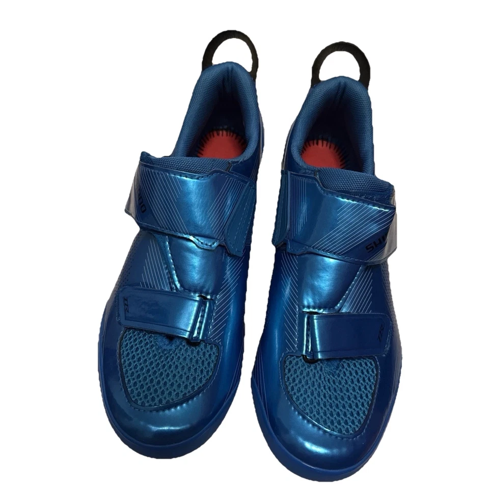 Туфли для триатлона Shimano TR9 SH-TR901 Carbon синие размер 7,5 США мужские - Изображение 1 из 4