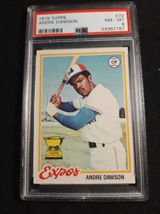 Topps Andre Dawson #72 1978 PSA casi nuevo-como nuevo 8 - Imagen 1 de 2