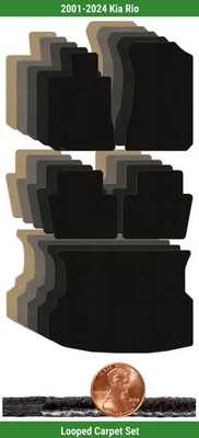Juego de alfombrillas Lloyd Classic Custom Loop para Kia Rio 2001-2024 (5 piezas) #V8B Foto 1 de 4