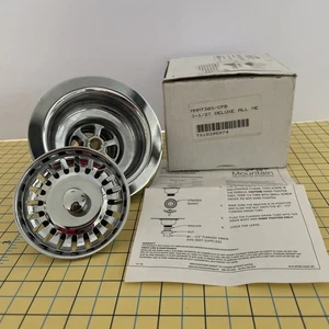 Mountain Plumbing MT303/CPN 3 1/2” Deluxe Stemball Strainer Polished Chrome - Picture 1 of 6
