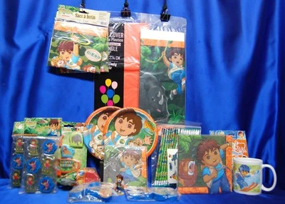 Go Diego Go # 22 Platos Mantel Servilleta Borrador Lápiz Afilar Velas Pegatinas Foto 1 de 4