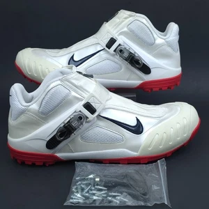 Nike Hombres 13 Zoom Javelin Elite Blanco Rojo Atletismo Spike Zapatos 315762 141 - Imagen 1 de 15