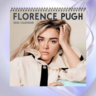 Florence Pugh 2026 Calendar, Movie Star Wall Calendar, Elegant Celebrity Gift - Image 1 of 4