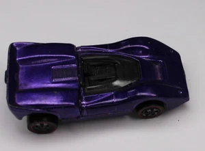Vintage Mattel Hot Wheels Redlines 1968 McLaren M6A lila mit Knopf - Bild 1 von 7