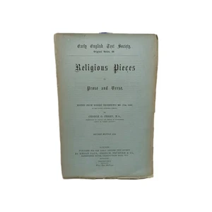 Religious Pieces In Prose And Verse By George Perry Softcover 1889 - Picture 1 of 14