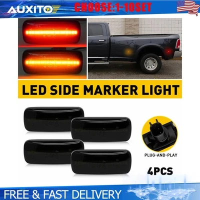 Для 10-18 Dodge RAM 2500HD 3500HD светодиодные двойные габаритные огни крыла боковые габаритные огни 4-20X - Изображение 1 из 4