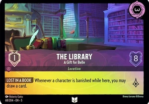 The Library - A Gift for Belle 68/204 DISNEY LORCANA Shimmering Skies FOIL EN-5 - Imagen 1 de 3