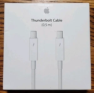 Original Authentic Genuine Apple MD862LL/A Thunderbolt Cable 0.5m - White - Photo 1/4
