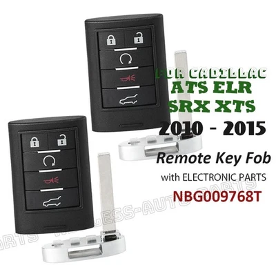 NBG009768T for Cadillac SRX 2010-2015 ATS XTS ELR 2013-15 Keyless Remote Key Fob - Image 1 of 4