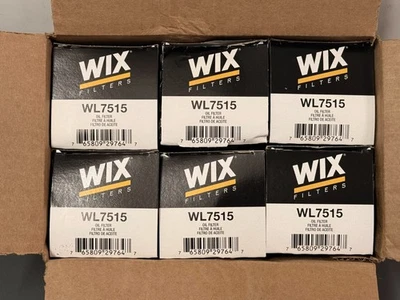 (6) Wix  Oil Filters for Infiniti Q50 Q60 Freightliner Mercedes Sprinter WL7515 - Image 1 of 4
