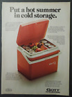 1984 GOTT 16-Quart Cooler Chest Magazine Ad - Put A Hot Summer In Cold Storage.