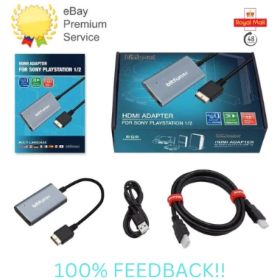 Bitfunx PS1 & PS2 HDMI - PlayStation to HDMI Adapter Converter RGB and Component - Image 1 of 4