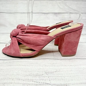 Tacones Callie Casa Blanca Mercado Negro Tinte Rosa Gamuza Mula Sin Cordones para Mujer 8.5 - Imagen 1 de 7