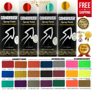 Canbrush Sparkling Fluorescent Candtone Spray Paint  Metal Wood Plastic 400ml - Picture 1 of 24