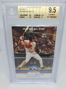 2013 SAL All-Stars Mookie Betts #2 Brandt BGS 9.5 MINT Rookie Card RC RARE
