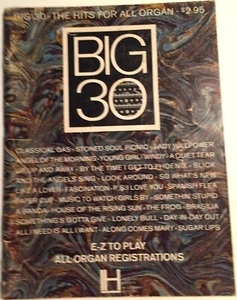 Álbum de Hal Leonard de 30 grandes éxitos todos los órganos c. 1966 - Imagen 1 de 8