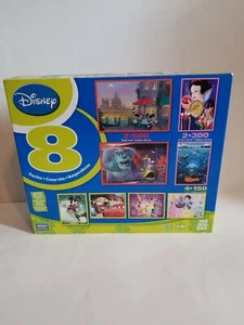 Disney 8 Pack Puzzles 150, 300, 500 pieces Snow White Cars Mickey Monsters Inc. - Picture 1 of 8