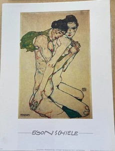 Egon Schiele colour poster 'freundschaft', 1912 405x300mm - Bild 1 von 1