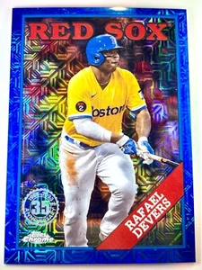 2023 Topps Series 1 RAFAEL DEVERS /150 🔥 BLUE MOJO 🔥 1988 Topps Chrome Red Sox - Bild 1 von 3