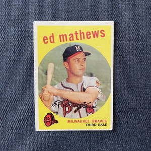 1959 Topps #450 Ed Mathews Vintage Baseball Card