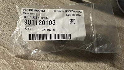 Perno de pinza de freno de disco Subaru Impreza WRX STI 2006-2018 NUEVO 901120103 OEM Foto 1 de 2