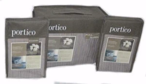 Portico WINDSWEPT SPHINX ROSE Full/ QUEEN Duvet Comforter Cover 3P Set Organic - Picture 1 of 8