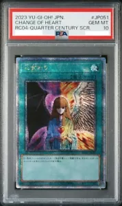 PSA 10 YU-GI-OH! Offizieller TCG Herzwechsel JP051 Quarter Century Geheimnis selten - Bild 1 von 2