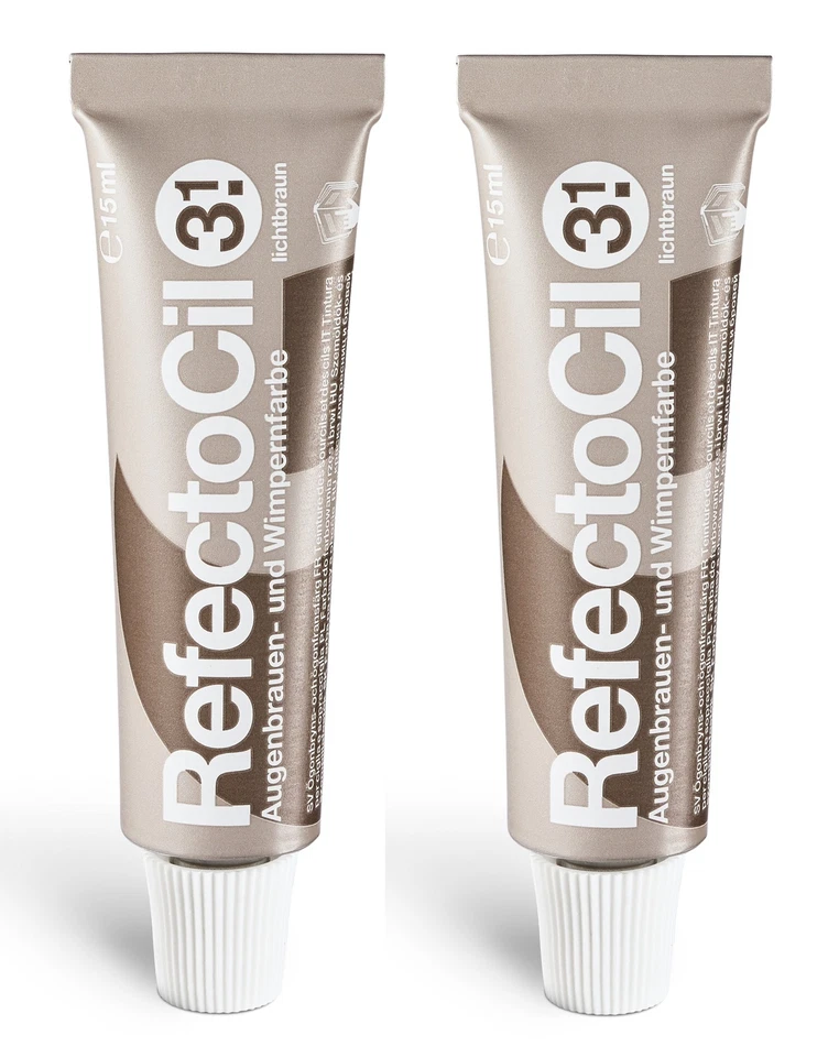 2x RefectoCil 3.1 Lichtbraun Augenbrauen und Wimpernfarbe 15 ml - Bild 1 von 1