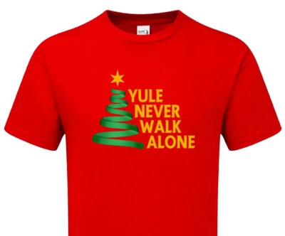 MATCH DAY EXPERIENCE ONLINE Kinder YULE NEVER WALK ALONE Liverpool Fanmade Weihnachten Tshirt KIDS