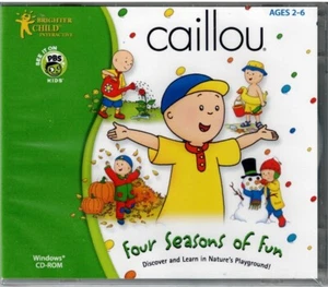 Caillou Four Seasons of Fun Pc Sealed Nature Numbers Letters Shapes Win10 8 7 XP - Picture 1 of 2