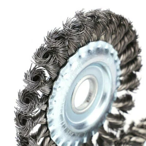 SPAZZOLA CIRCOLARE DI FERRO METALLICA METALLO DISCO SMERIGLIATRICE 125MM 5" - Imagen 1 de 3