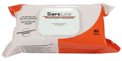 Ampri Safe-Line Feuchtpflegetücher Sensitive 80 Stück feuchte Reinigungstücher