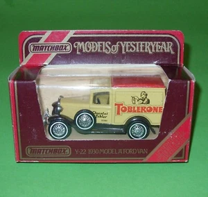 Matchbox Yesteryears / Y22 1930 Model A Ford Van 'Toblerone' in Type J Box - Picture 1 of 12