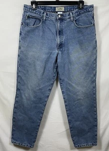 L.L. Jeans uomo Bean vestibilità classica foderato in flanella denim blu 38x30 invernale da lavoro - Foto 1 di 12