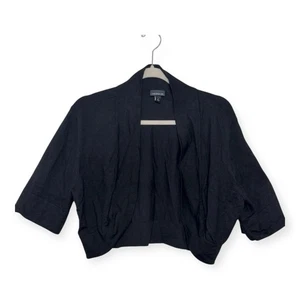 Torrid schwarz Strick vorne offen Achselzucken Cardigan Cropped Lagenlook Essential 2X - Bild 1 von 7