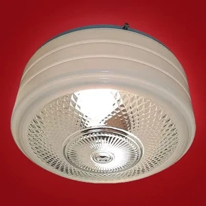 Vintage 1950's-60's Art Deco Space Age Atomic Ceiling Light Fixture 2 Available - Picture 1 of 11