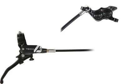 Hope Tech 4 E4 Hydraulic Disc Brake & Lever Set - Enduro, Trail, Aluminum, Black - Image 1 of 3